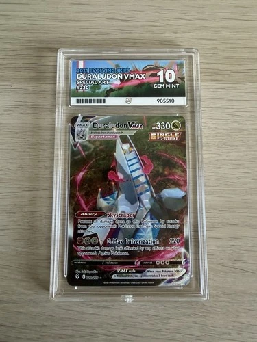 Pokemon Duraludon VMAX Evolving Skies 220/203 Ace Grading Gem Mint 10