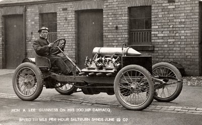 Motor Racing Pioneer Kenelm Lee Guinness 1907 Old Illustration Photo