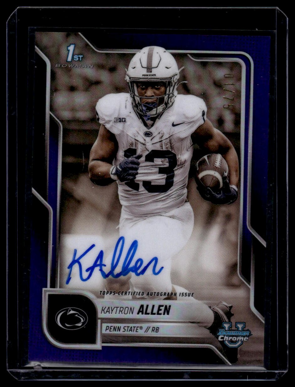 2025 Bowman University Chrome #BCA-KA Kaytron Allen Auto Purple Refractor #/75