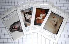 Lot of 4 Dogs Vi Thurmond Painting Packet Shih Tzu Samoyed Sheltie Malemute  29