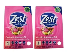 NEW! ZEST (2-BARS) 7.05 Oz. (200g) Bar ●ORCHID & ALMOND OIL● Moisture Bar🫧.