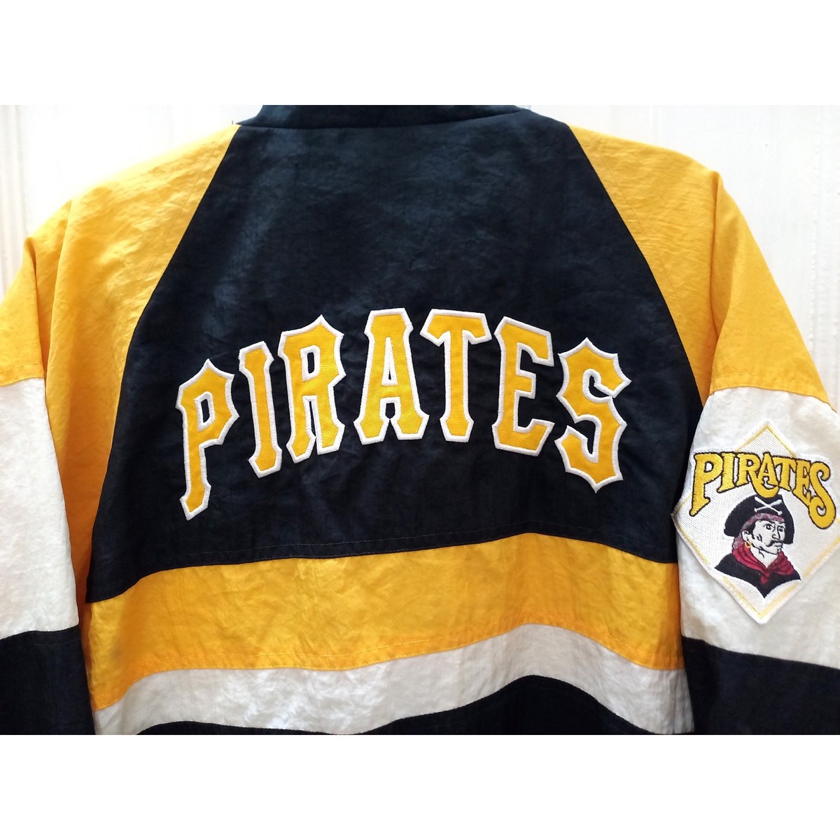 ウェア VINTAGE 90s MLB PITTSBURGH PIRATES Pittsburgh Pirates 90s APEX Color Block windbreaker jacket M L blk