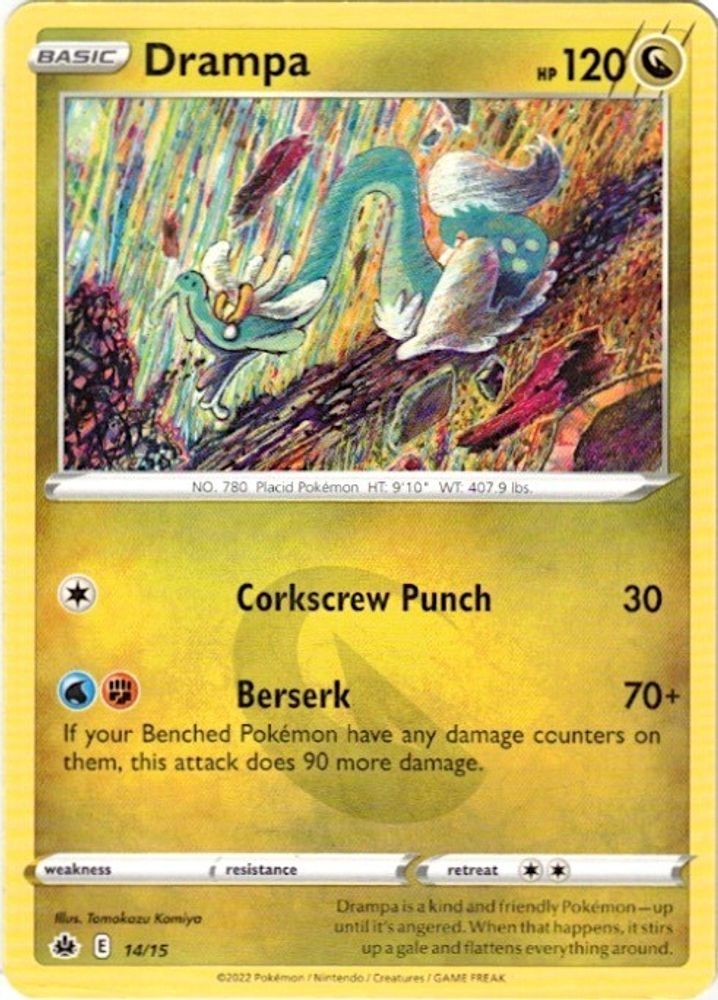 2022 Pokemon: McDonald's Promos 2022 Drampa - 14/15 (#014/015, Promo, Near Mint)