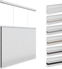 Blackout Cellular Shades Cordless, Top down Bottom up Blinds for Windows, 1.5" S