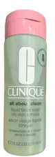 Clinique All About Clean Liquid Facial Soap Oily Skin Formula - 6.7 fl oz