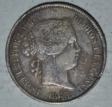 Philippines 20 Centimos 1868  {{{Y475