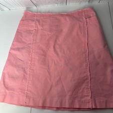 Vintage J.McLaughlin Pink Cotton Knit Skirt Preppy Casual Size 8 Made USA
