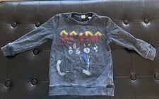 AC/DC Toddler 3T Junk Food Gray Raglan Fleece Sweatshirt Band Rock & Roll