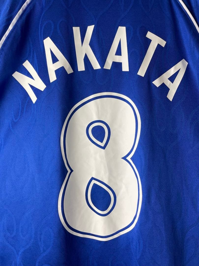 Japan National Team 1998 World Cup NAKATA #8 Jersey Asics XL Flame