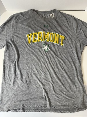Vintage 90 s UVM Under Armour LARGE University of Vermont Catamounts Shirt Vtg