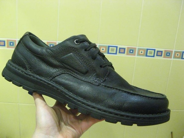 Men Clarks Heels Black Leather 46 #7BIM