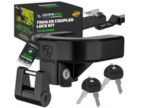 Trailer Hitch Lock Kit For 2" Trailers Heavy Duty anti Theft Trailer Coupler L