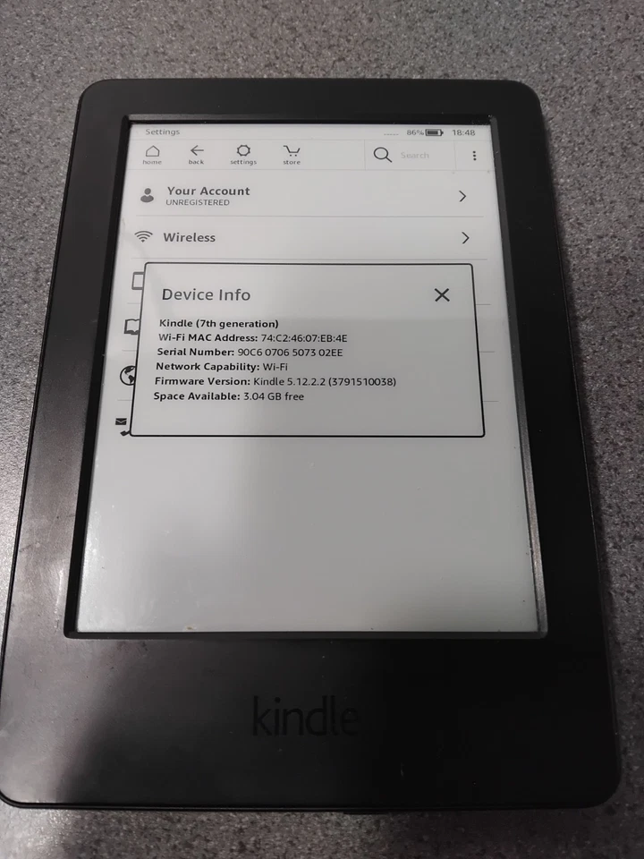 Amazon Kindle - 7th Generation - WP63GW - No Ads - Image 3 of 4