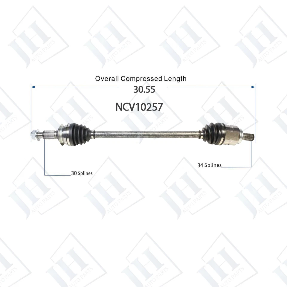 OE Rear Pair Left Right CV Axle Shaft For 2018-23 Chevy Equinox GMC Terrain 4WD - Image 3 of 4