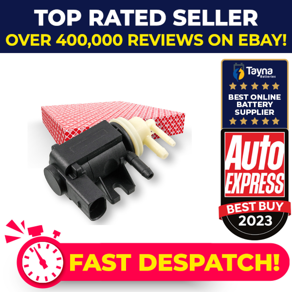 Pressure Converter Valve fits SKODA SUPERB Mk2, Mk3 1.6D 2.0D 2008 on 1K0906627B