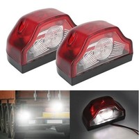 2X LED RüCkleuchten Nummernschildbeleuchtung 12V LKW AnhäNger Kabine