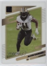 2021 Panini Clearly Donruss Blue 34/99 Alvin Kamara #34 k4s