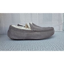 UGG Men's Ascot Slipper Grey Suede Moccasin Loafers New Size 8
