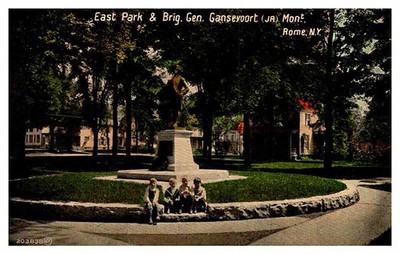 Postcard MONUMENT SCENE Rome New York NY m/01 AP6090