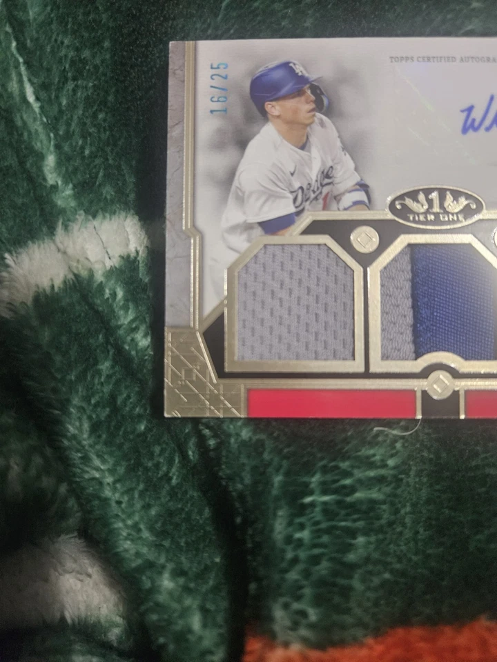 2024 Topps Tier One Baseball Will Smith Triple Relic Auto SSP /25 - Image 3 of 4