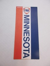 NOS Vintage 1970 FINA Minnesota State Highway Gas Station Travel Road Map-Box C