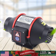 4'' 310 CFM Silent Exhaust Inline Duct Fan Ventilation Blower Fan Air Circulatio