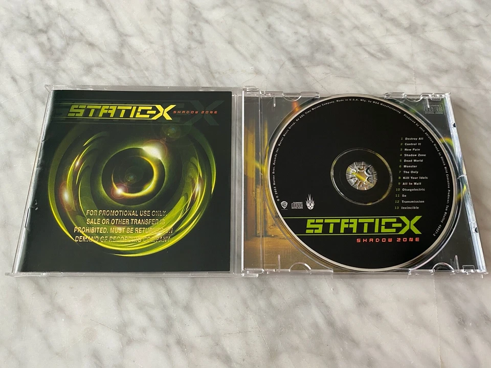 Static X Shadow Zone CD ПРОМО! 2003 Warner 48427-2 w/хайп стикер Wayne статический - Изображение 2 из 4