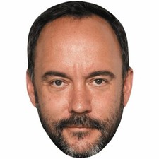 Dave Matthews Beard Celebrity Mask, Flat Card Face