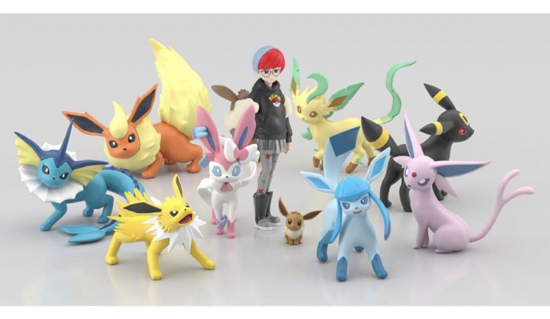 Pokemon Scale World Paldea Eevee Evolution Set with Penny