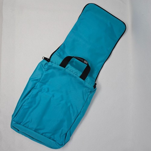L.L. Bean Traveler Toiletry Bag 100% Nylon Teal Compact Travel Cosmetic - Picture 5 of 14