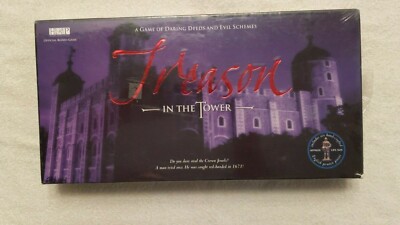 Treason in the Tower Board Game -Historic Strategy ~SEALED w/ Six Pewter Pieces