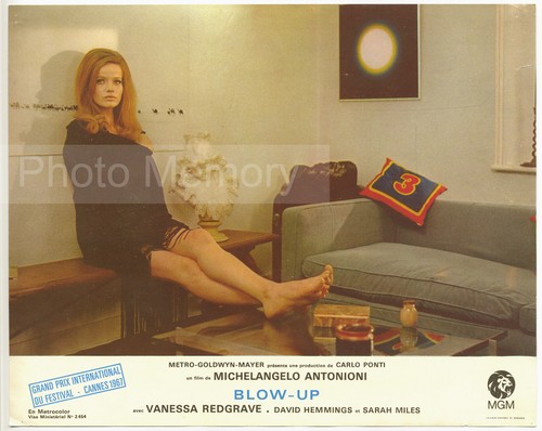 Blow-Up : 6 photographies d'exploitation vintages - Cannes 1967, M. Antonioni - Foto 5 di 7