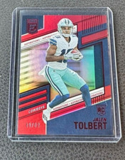 2022 Panini Donruss Elite Jalen Tolbert Rookie Red Aspirations Parallel 48/82