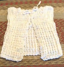 New Vintage Handmade Infant Sweater Vest Very Pretty 