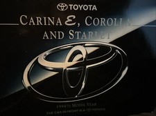 Toyota Carina E Corolla And Starlet Car Sales Info Brochure 1994