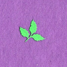 HOLLY 5 Christmas die cuts scrapbook cards