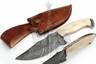WP-Knives Handmade Custom Damascus Steel 10'' Hunting Knife/Blade/Sheath/1-Piece