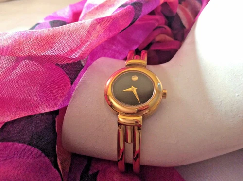 Ladies' Movado Amorosa Gold Tone Wrist Watch 