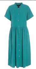 Bitte Kai Rand linen Teal midi Dress Size S
