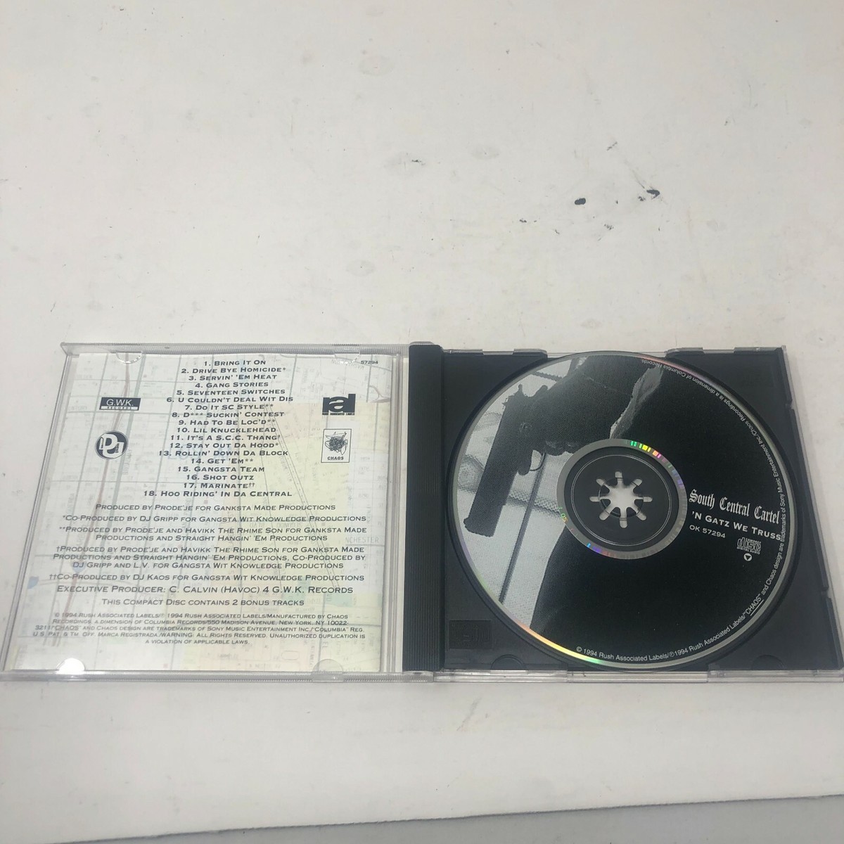 South Central Cartel 'n Gatz We Truss Cd Hard Find Gangsta 90's