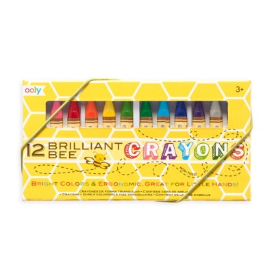 Ooly Crayons   Brilliant Bee Crayons/12 Age 3+ 03982