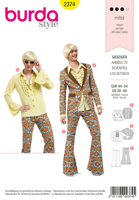 burda style Nr 2374 Partykostüm  Gr  44 - 54