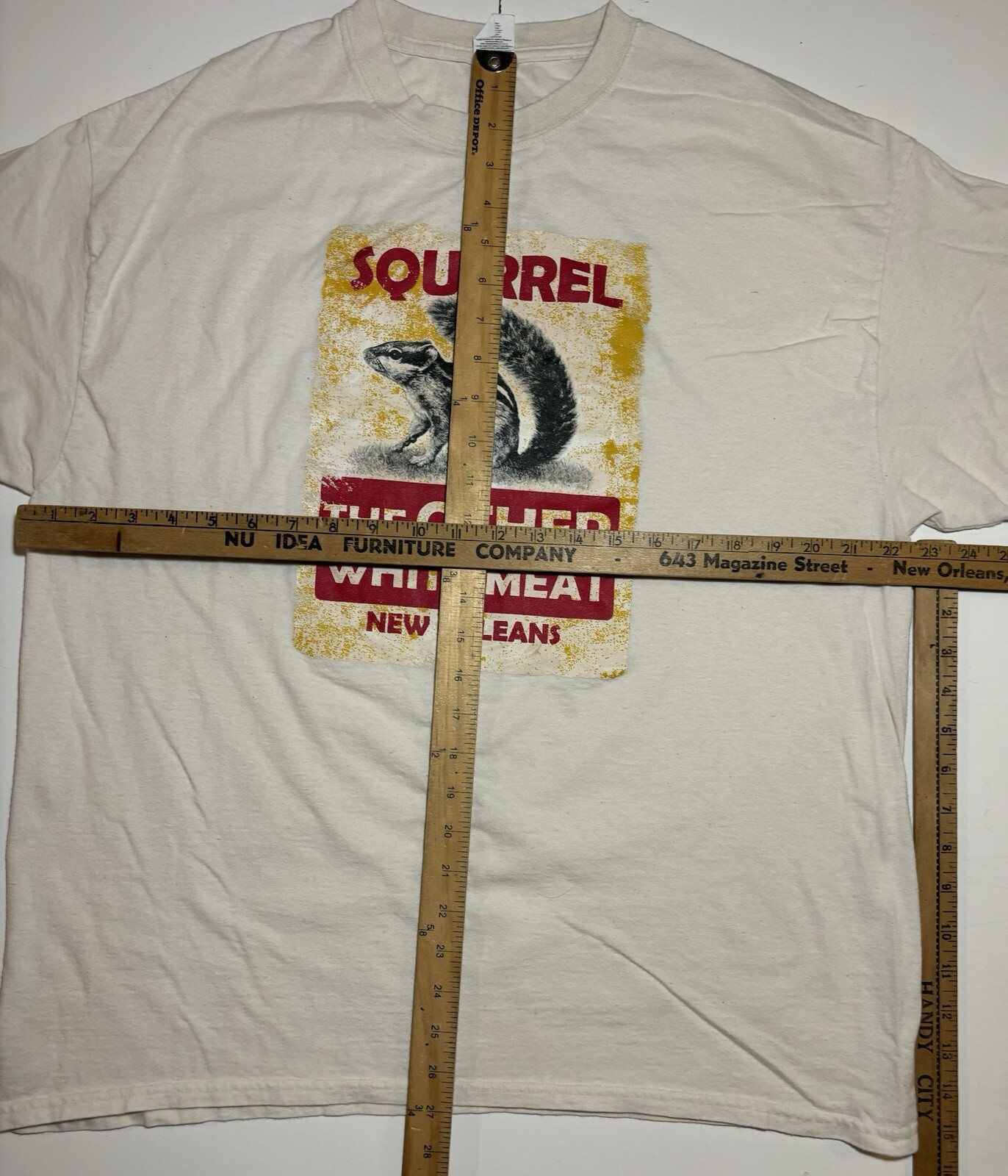 T shirt vintage Y2K New Orleans scoiattolo l'altra carne bianca umorismo divertente sud