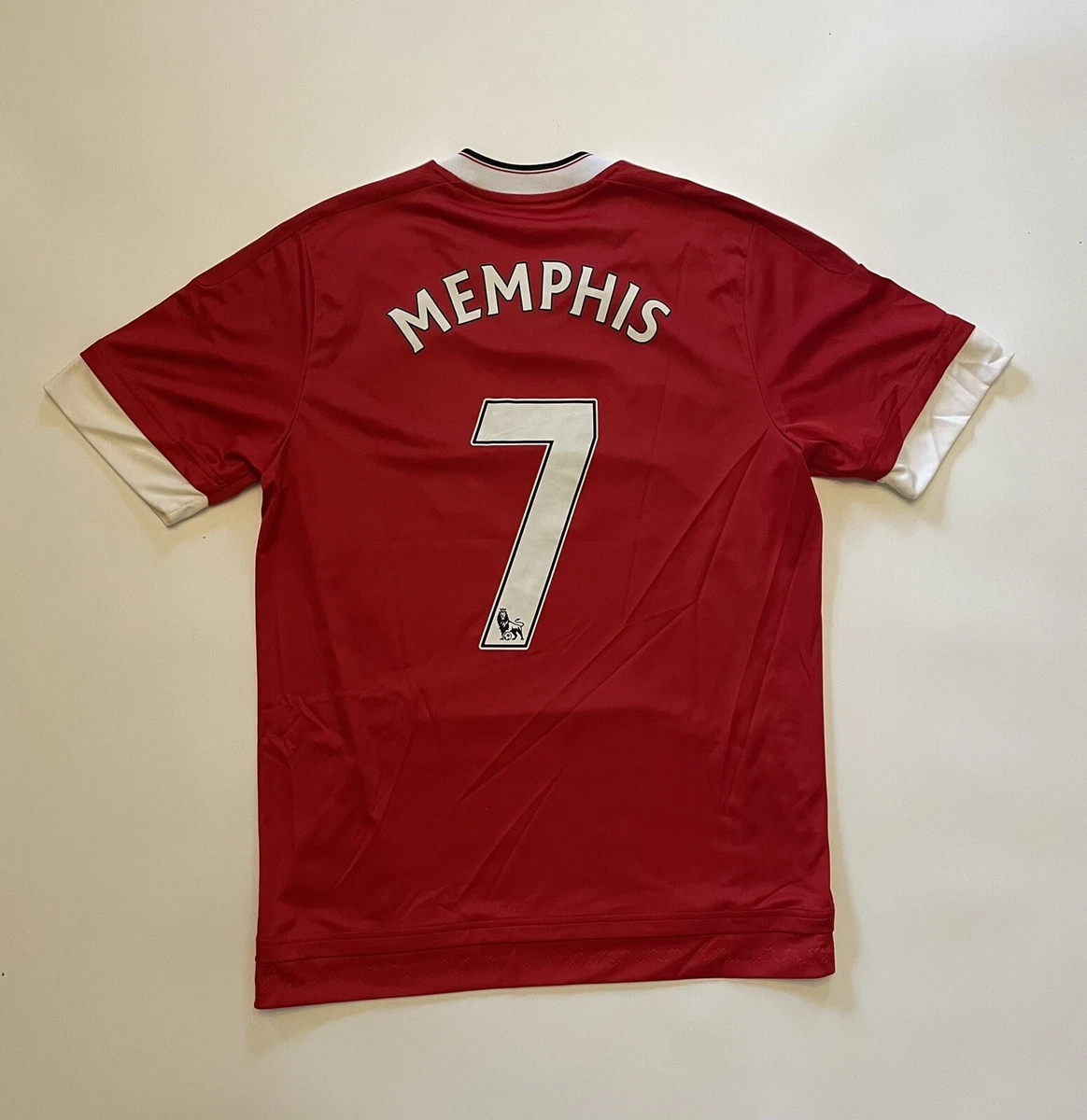 Manchester United No7 Memphis UEFA Champions Away Soccer Club Jersey