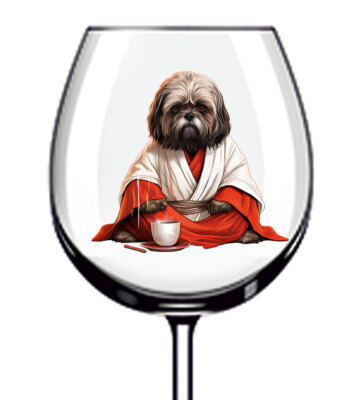 12x Hund Liebe Kaffeebecher Weinglas Flasche Vinyl Aufkleber Abziehbilder L348