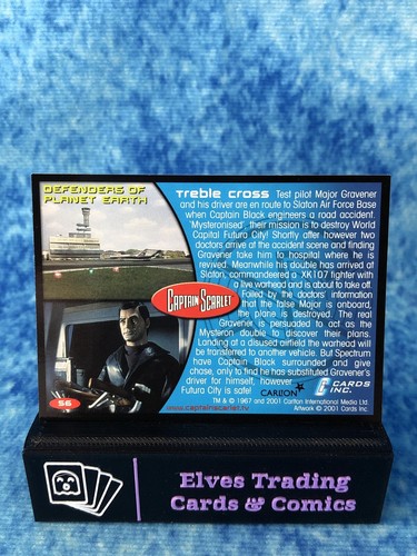Tarjeta coleccionable Captain Scarlet ÚNICA no deportiva de Cards Inc. 2002 - Imagen 116 de 160