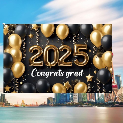 180x115cm Graduates Theme Background Happy Graduation Banner Adults Kids - Picture 6 of 7