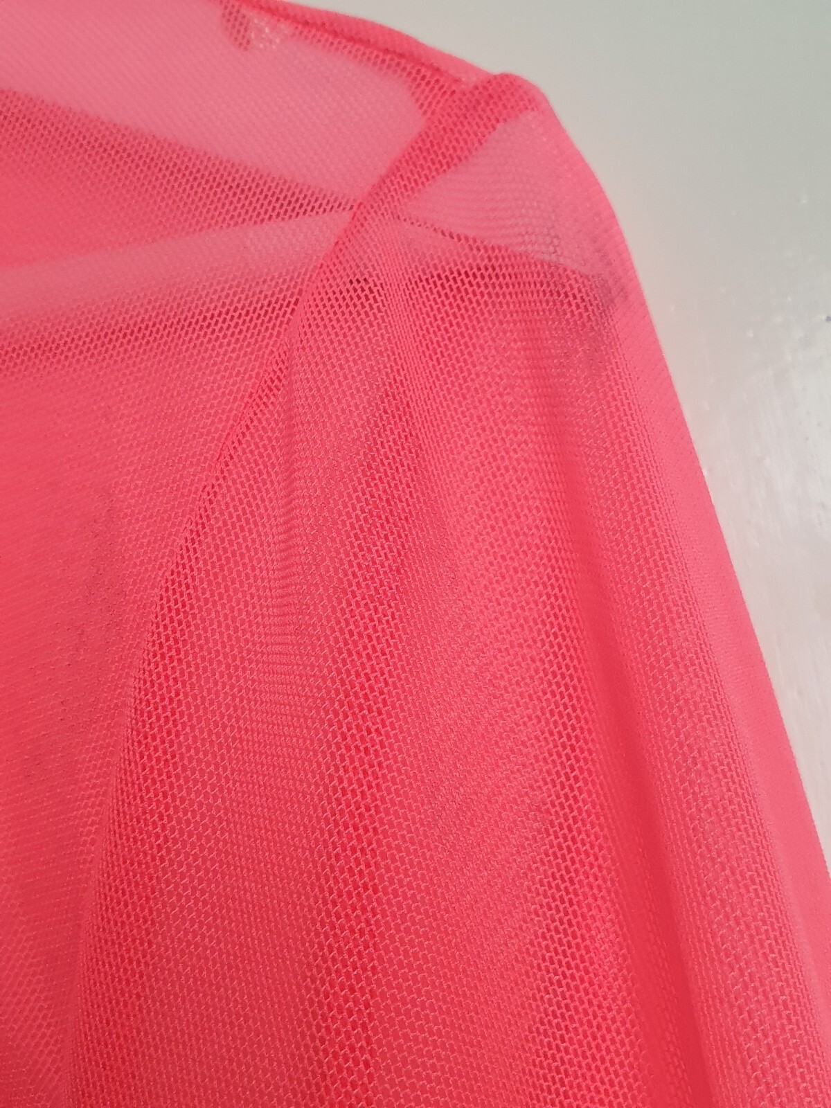 Fashion Nova Pink Mesh Top Long Sleeve Twist Front Blouse Club Festival