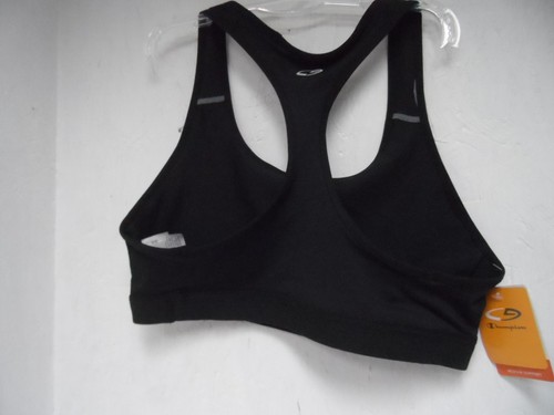 Champion Women's Bra Power Core Compression N9649 Black/White Stripped S New! - Picture 2 of 2