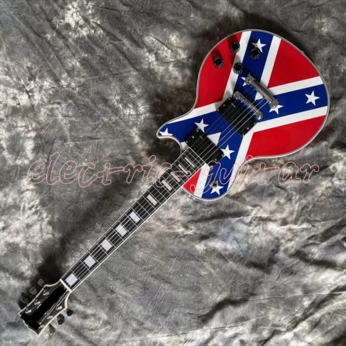 LP Flag Zakk Wylde Electric Guitar Mahogany Body&Neck HH Pickups Chrome Hardware